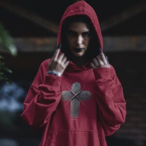 Cross Hoodie – Minimal Christian Design