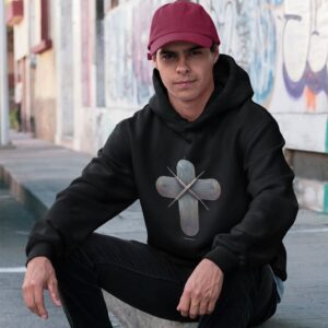 Christian Cross Hoodie - Faith Graphic Design l OJDesignart