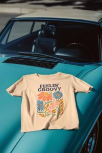 groovy flower t-shirt