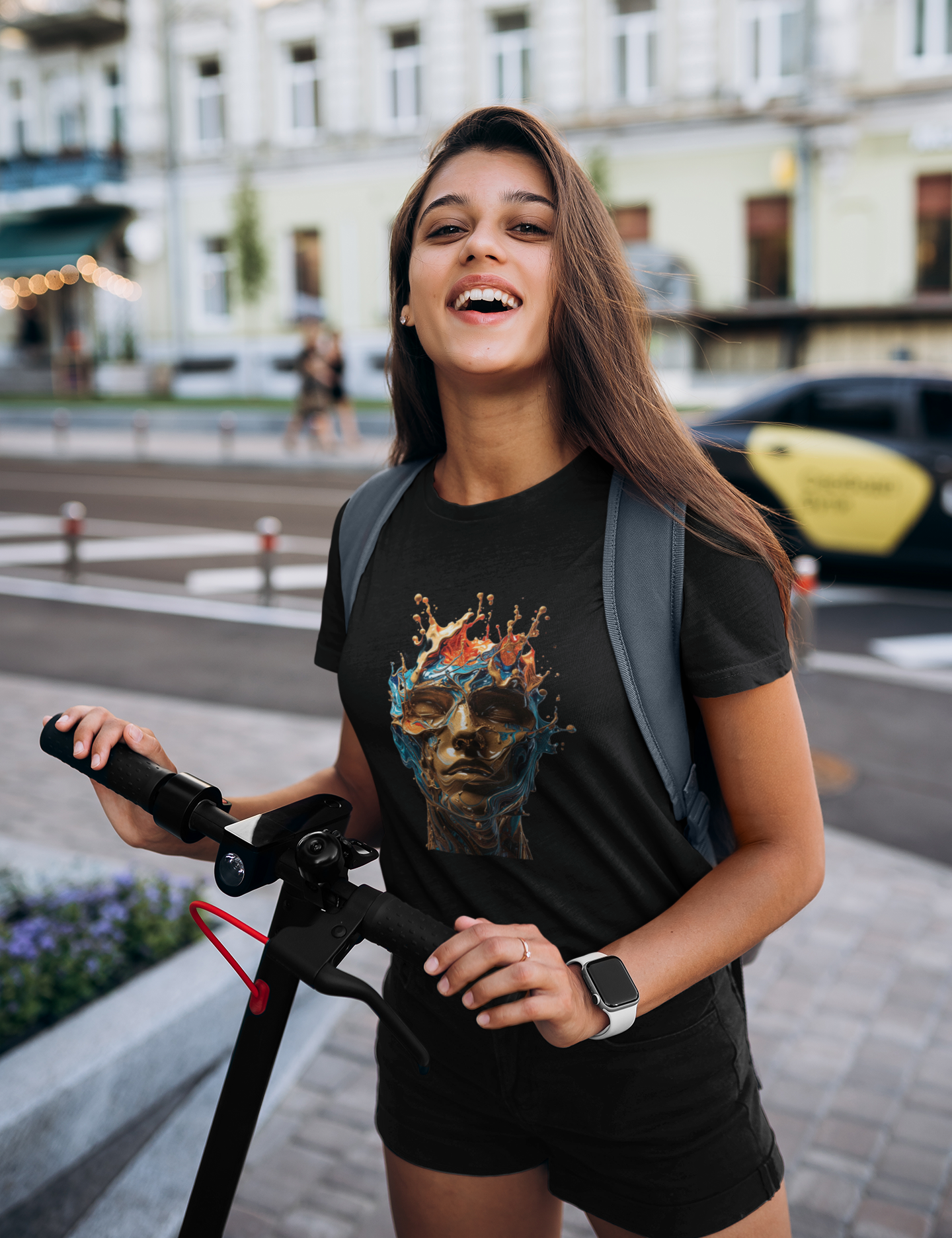 Artistic Graphic T-Shirt – Bold Abstract Design - Image 4